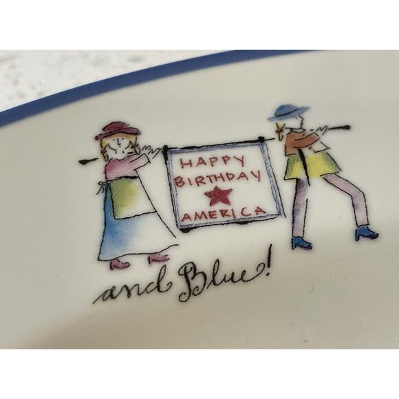 Rosanna Charger Memories of Summers Past America Remembers Plate Charger - Picture 4 of 9